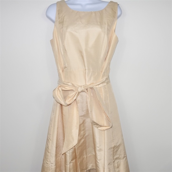 Talbots Dresses & Skirts - Talbots A Line Dress 100% Silk Tie Belt